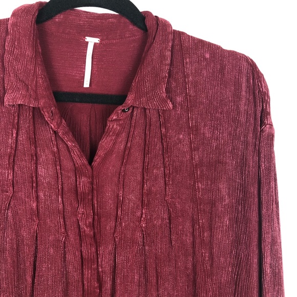 Free People Burgundy Mini Dress - Picture 5 of 9